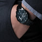To My Husband - My Rock My Anchor My Everything - Engraved Black Chronograph Watch