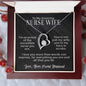 To My Amazing Nurse Wife - Hero in Scrubs - Forever Love Necklace