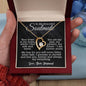 To My Beautiful Soulmate - Your Heart Is My Home - Forever Love Necklace
