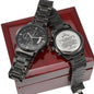 To My Husband - My Rock My Anchor My Everything - Engraved Black Chronograph Watch
