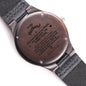 To My Man - My Rock My Anchor My Everything - Engraved Wood Watch