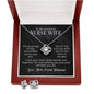 To My Amazing Nurse Wife - Hero in Scrubs - Love Knot Earring & Necklace Set