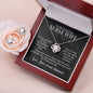 To My Amazing Nurse Wife - Hero in Scrubs - Love Knot Earring & Necklace Set