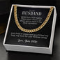 To My Husband - Love Forever Snug - Cuban Link Chain
