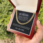 To My Husband - Love Forever Snug - Cuban Link Chain
