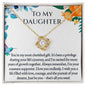 To My Daughter - You're My Most Cherished Gift - Love Knot Necklace