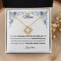 To My Mom - You're The Reason I Am Me - Love Knot Necklace