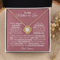 To My Mother-in-Law - Forever Blessed - Love Knot Necklace (From Her)