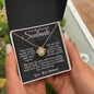 To My Beautiful Soulmate - Your Heart Is My Home - Love Knot Necklace
