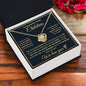 To The Mother Of My Children - We Celebrate You - Love Knot Necklace (Gold Text)
