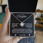To My Daughter - You're A Badass Daughter - Love Knot Necklace