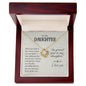 To My Daughter - I Hope You See Gold - Love Knot Necklace
