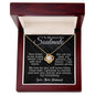 To My Beautiful Soulmate - Your Heart Is My Home - Love Knot Necklace