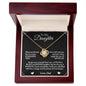 To My Daughter - You're A Badass Daughter - Love Knot Necklace