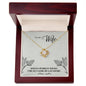 For My Wife Love Knot Necklace (Yellow & White Gold Variants)