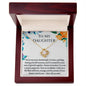 To My Daughter - You're My Most Cherished Gift - Love Knot Necklace