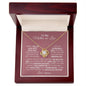 To My Mother-in-Law - Forever Blessed - Love Knot Necklace (From Her)