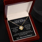 To My Amazing Nurse Wife - Hero in Scrubs - Love Knot Necklace