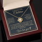To The Mother Of My Children - We Celebrate You - Love Knot Necklace (Gold Text)