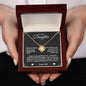 To My Daughter - You're A Badass Daughter - Love Knot Necklace