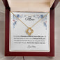 To My Mom - You're The Reason I Am Me - Love Knot Necklace