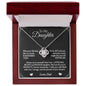 To My Daughter - You're A Badass Daughter - Love Knot Necklace
