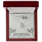 For My Wife Love Knot Necklace (Yellow & White Gold Variants)
