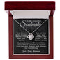 To My Beautiful Soulmate - Your Heart Is My Home - Love Knot Necklace