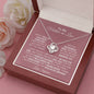 To My Mother-in-Law - Forever Blessed - Love Knot Necklace (From Her)