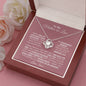 To My Mother-in-Law - Forever Blessed - Love Knot Necklace (From Him)