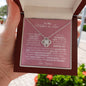 To My Mother-in-Law - Forever Blessed - Love Knot Necklace (From Her)
