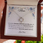 To My Mom - You're The Reason I Am Me - Love Knot Necklace