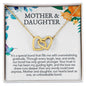 Mother & Daughter - It's A Special Bond - Interlocking Hearts Necklace