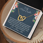 To My Amazing Daughter - You're My Greatest Blessing - Interlocking Hearts Necklace