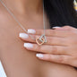 Mother & Daughter - It's A Special Bond - Interlocking Hearts Necklace