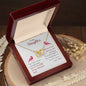 To My Daughter - You Are Incredibly Strong - Interlocking Hearts Necklace
