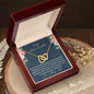 To My Amazing Daughter - You're My Greatest Blessing - Interlocking Hearts Necklace