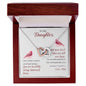To My Daughter - You Are Incredibly Strong - Interlocking Hearts Necklace