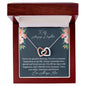To My Amazing Daughter - You're My Greatest Blessing - Interlocking Hearts Necklace