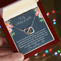 To My Amazing Daughter - You're My Greatest Blessing - Interlocking Hearts Necklace