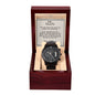 To My Man - My Rock, My Anchor, My Everything - Black Chronograph Watch