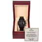To My Man - My Rock, My Anchor, My Everything - Black Chronograph Watch