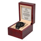 To My Man - My Rock, My Anchor, My Everything - Black Chronograph Watch