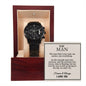 To My Man - My Rock, My Anchor, My Everything - Black Chronograph Watch