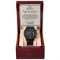 To My Man - My Rock, My Anchor, My Everything - Black Chronograph Watch