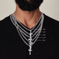 To My Amazing Husband - Beautiful Life Together - Artisan Cross Necklace on Cuban Chain