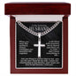 To My Amazing Husband - Beautiful Life Together - Artisan Cross Necklace on Cuban Chain