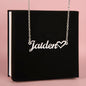 For Wife / Daughter / Mom / Sister - Name Necklace + Heart (No MC)
