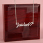For Wife / Daughter / Mom / Sister - Name Necklace + Heart (No MC)