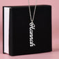 For Wife / Daughter / Mom / Sister - Vertical Name Necklace (No MC)